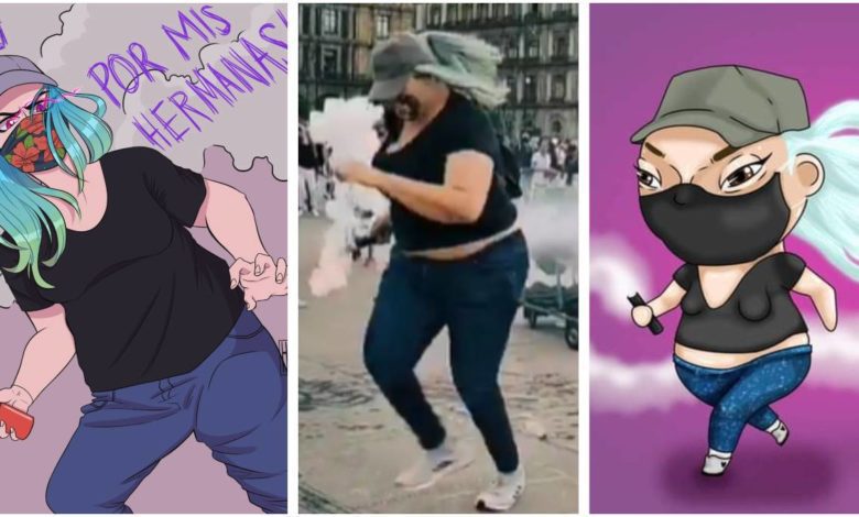 "La reinota", la mujer que se viralizó tras su hazaña en el 8M #VIDEO