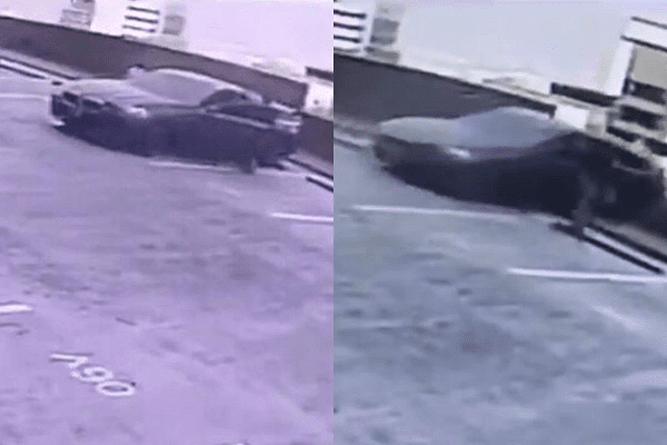 Camioneta BMW cae al vacío #VIDEO