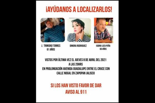 Localizan con vida a siete personas desaparecidas en Zapopan, Jalisco
