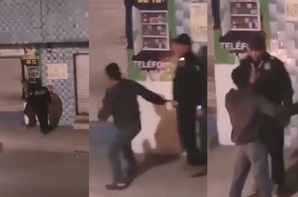 Investigan a policías de puebla que "cachetearon" a civil #VIDEO
