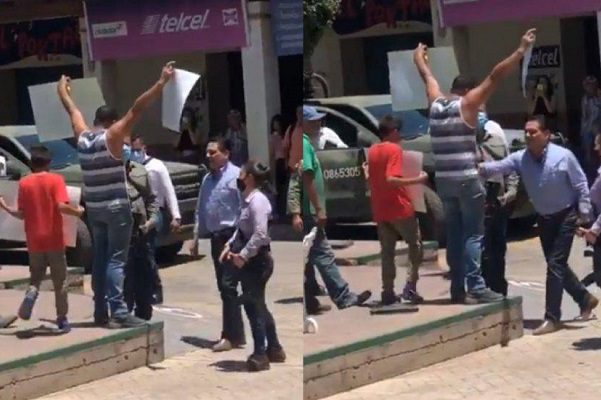 Presentan denuncia penal contra Silvano Aureoles por "empujón" a maestro