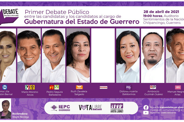 Anuncian debate entre candidatos a Guerrero, sin Salgado Macedonio