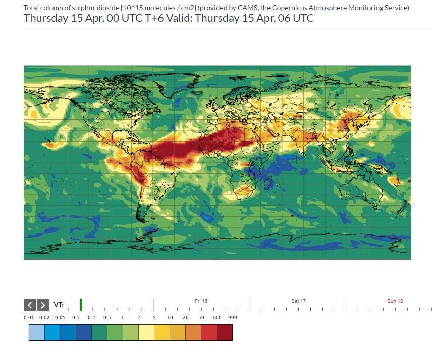 Nube de dióxido en Colombia, ¿qué pasará con ella?