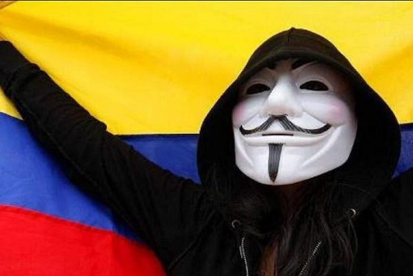 Anonymous hackeó las cuentas del Gobierno de Colombia