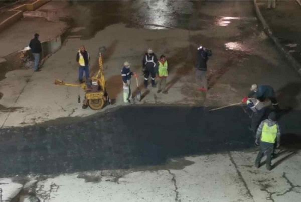 Reparan enorme socavón en Eje 1 Norte, en CDMX