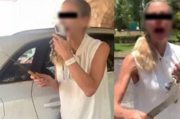 #LadyMiguelHidalgo intentó parar detención con cuchillo en mano #VIDEO