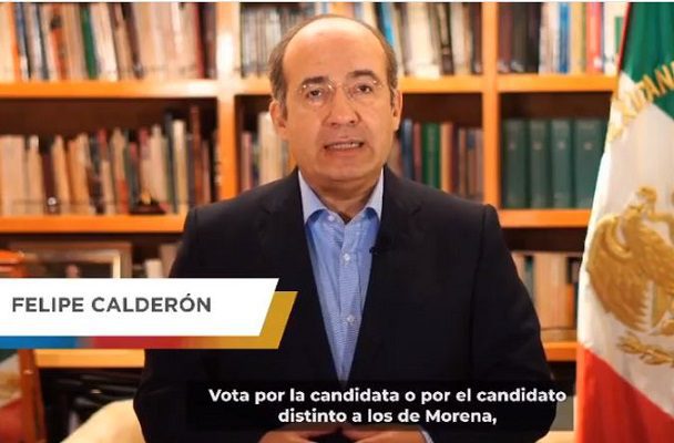 Felipe Calderón pide votar, pero no por Morena #VIDEO