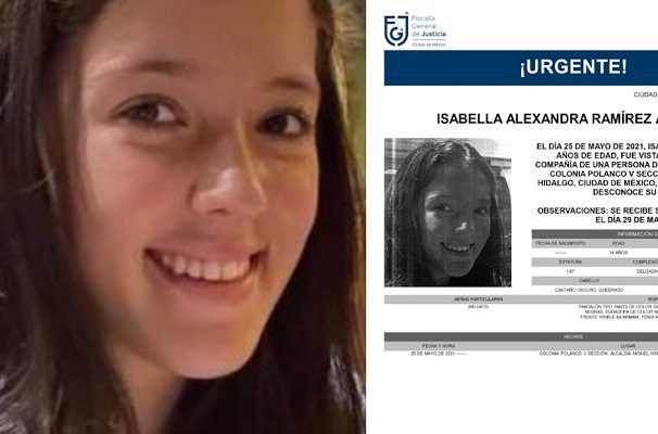 FGJCDMX resguarda a Isabella Alexandra; habría huido de violencia familiar