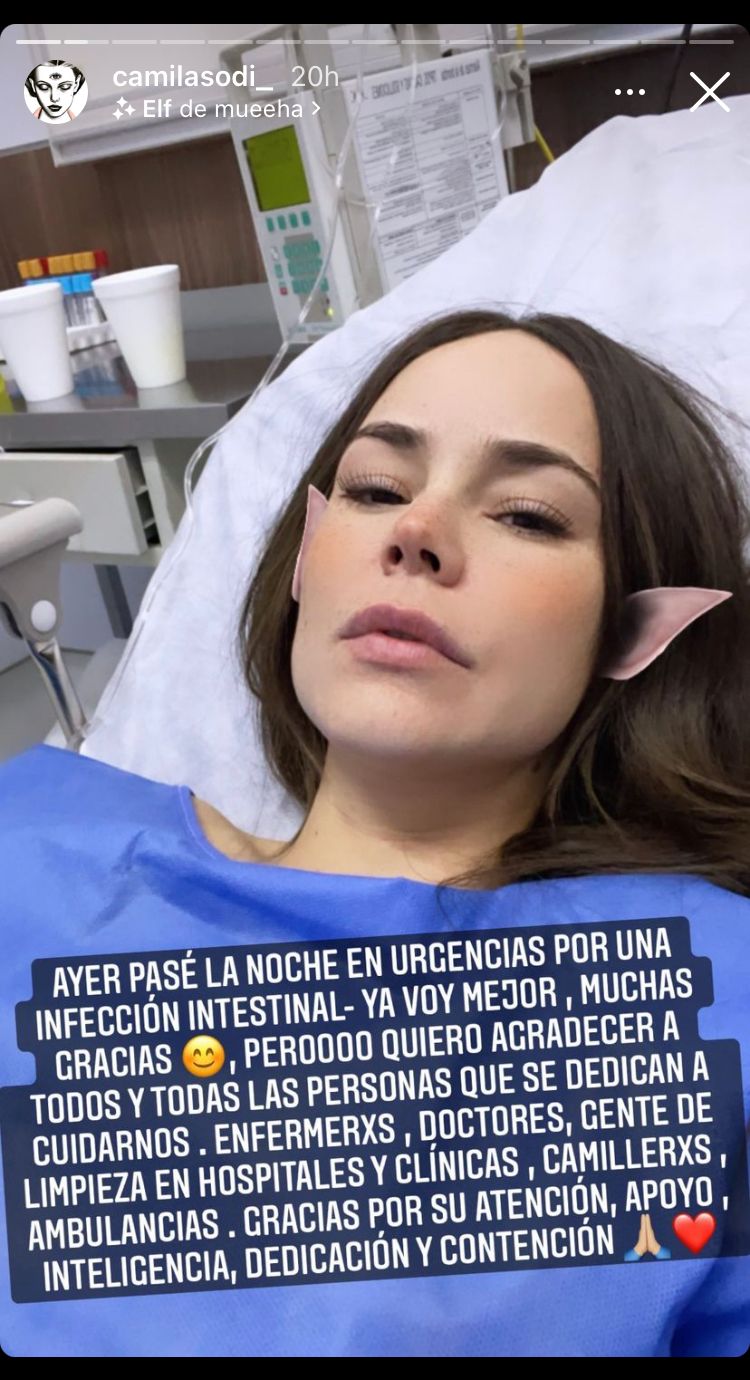 Hospitalizan de emergencia a Camila Sodi