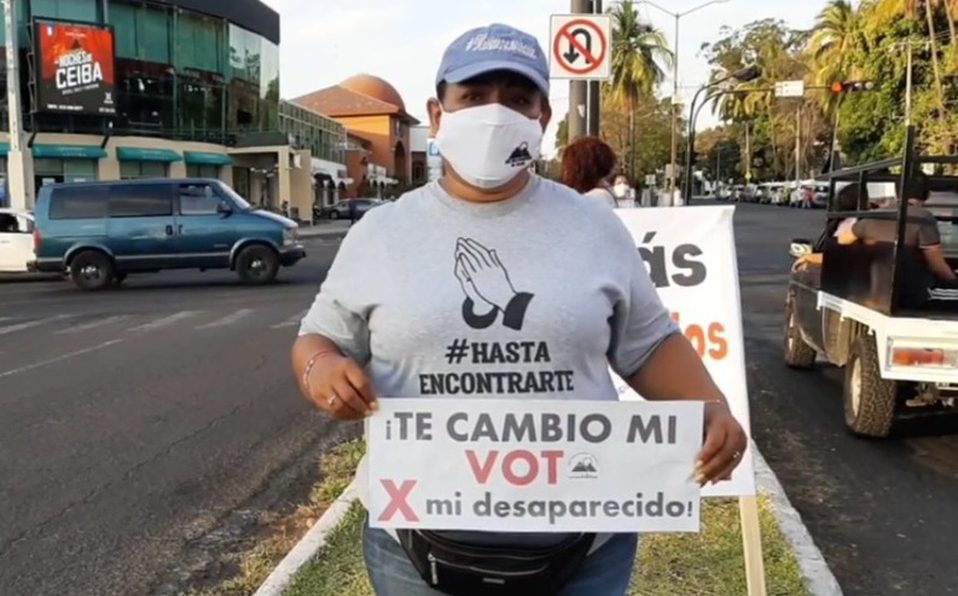 Mi voto a cambio de un desaparecido: ciudadanos a candidatos