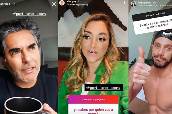 En plena veda electoral, artistas e influencers llamaron a votar por el PVEM