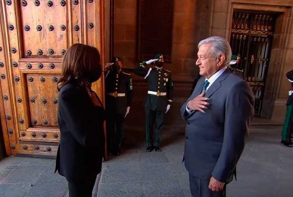 Kamala Harris se reúne con el presidente López Obrador #VIDEO