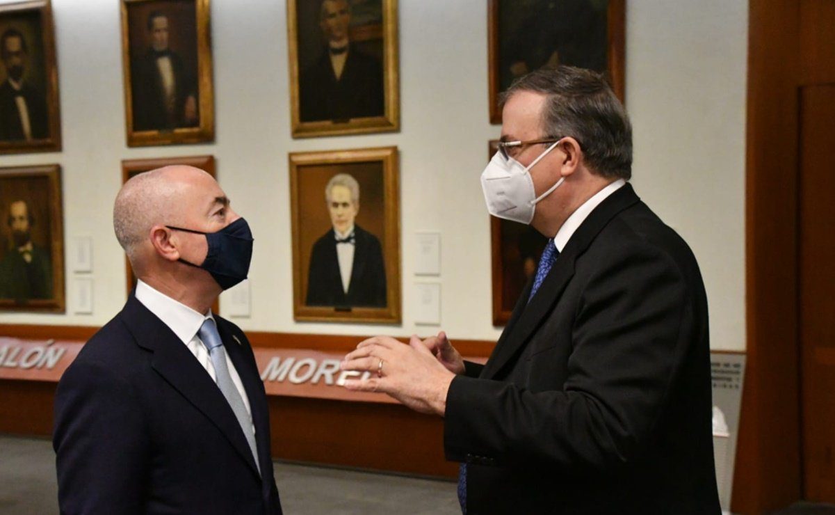 Ebrard apunta que se coincidió con Mayorkas en priorizar comercio, turismo y viajes