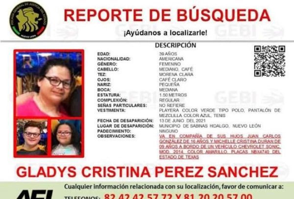 Desaparece familia de EU mientras viajaba en carretera de NL