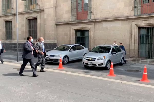 AMLO se reúne con Carlos SlIm y Sheinbaum en Palacio Nacional