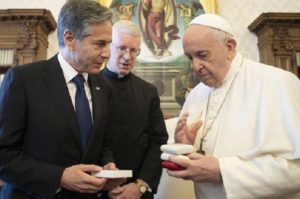 El Papa Francisco se reúne con Blinken, secretario de Estado de EE,UU.