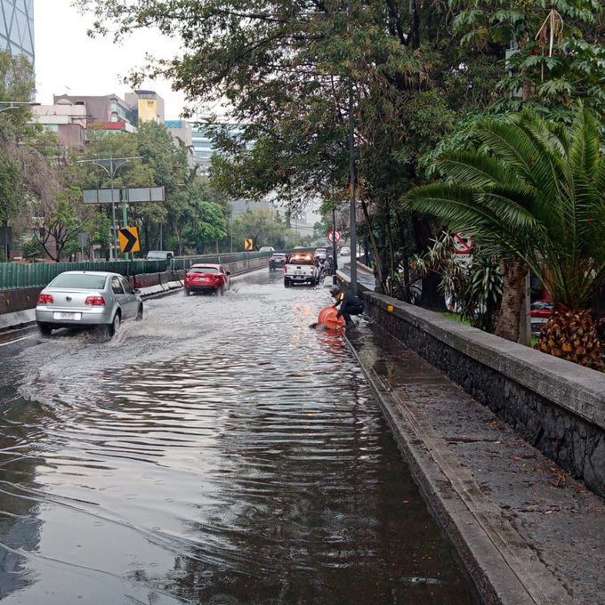 Lluvias desatan afectaciones en la Ciudad de México