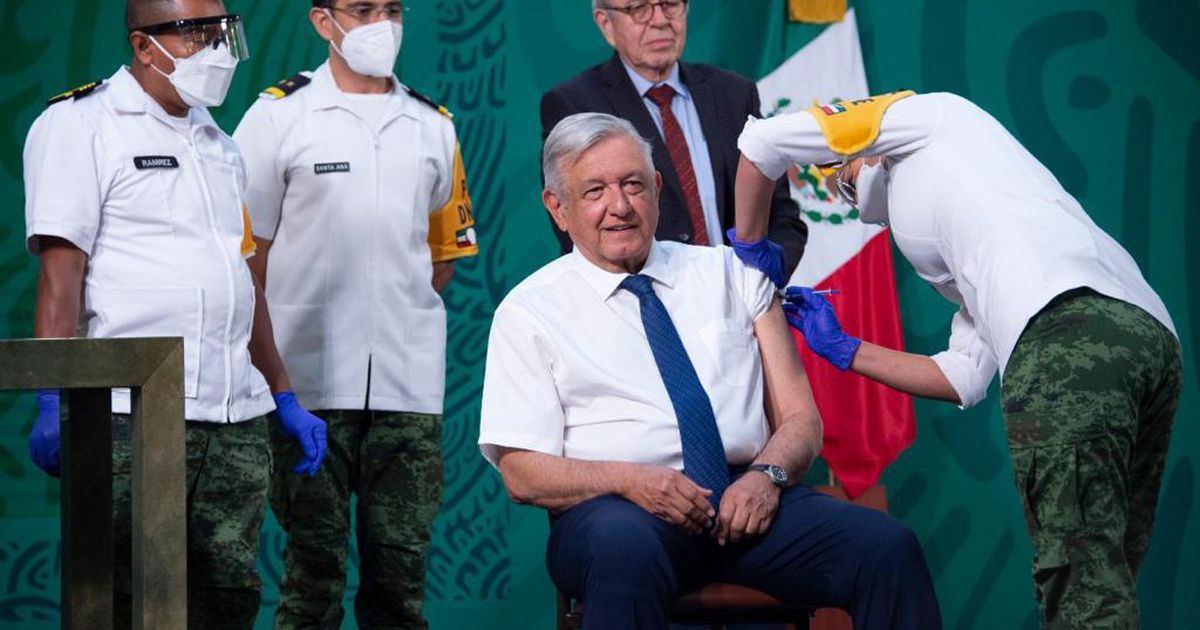 Recibirá AMLO segunda dosis de vacuna contra el covid-19 en Palacio Nacional