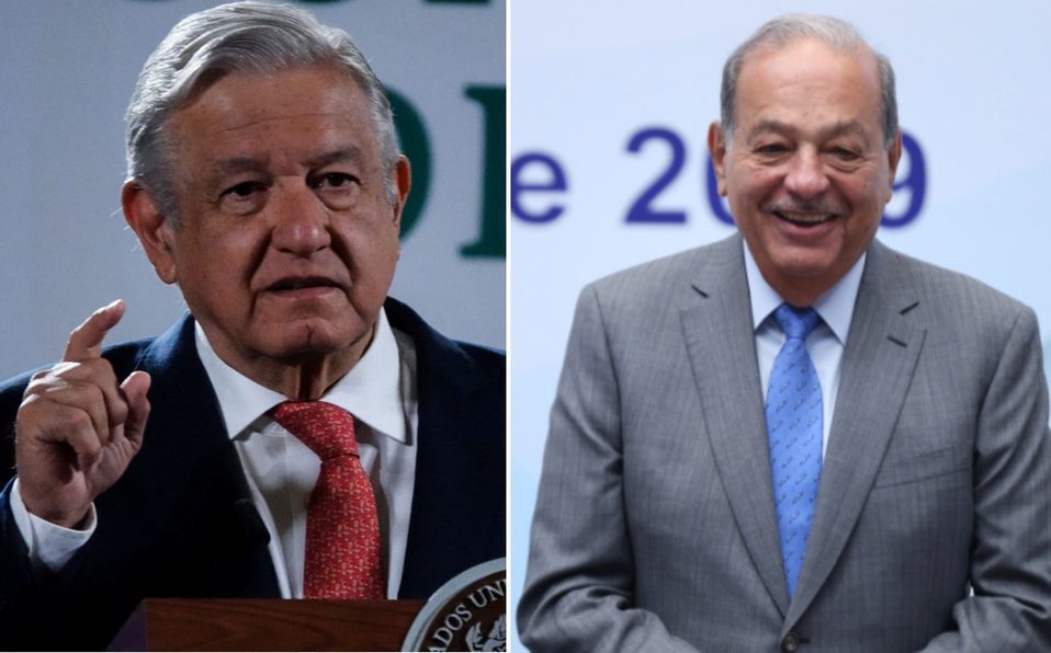 Carlos Slim se reúne nuevamente con López Obrador en Palacio Nacional
