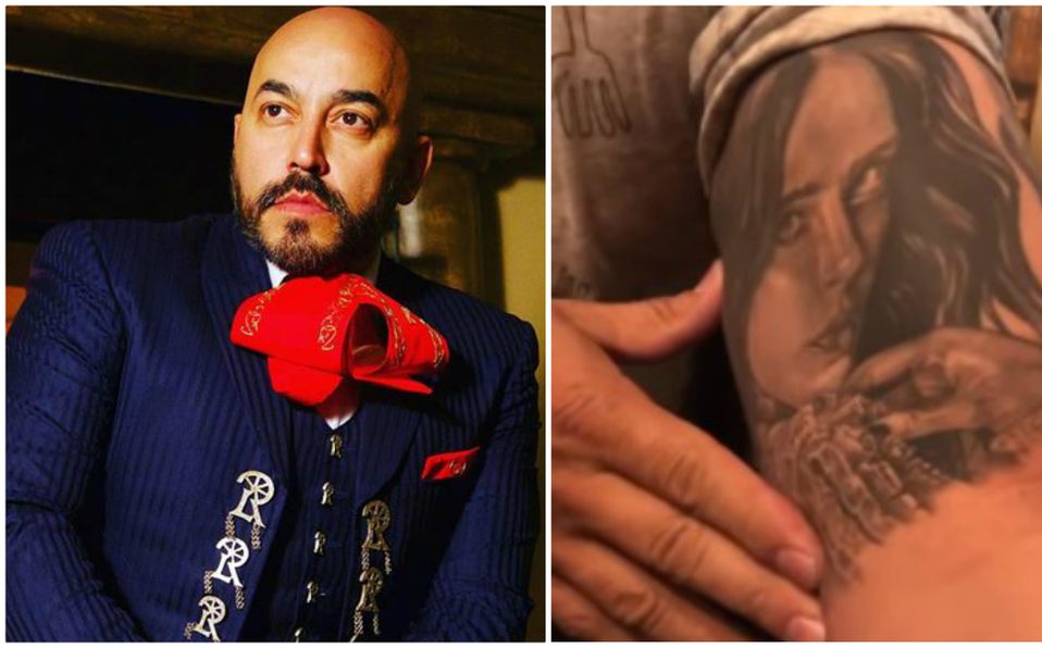 Redes ‘trollean’ a Lupillo Rivera por cubrir tatuaje de Belinda