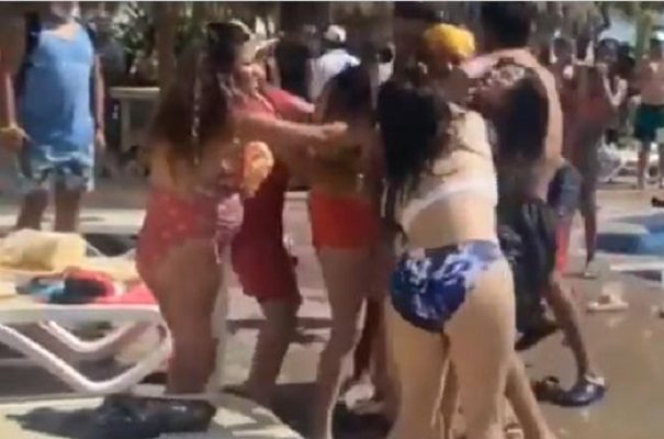 Registran pelea entre personal y huéspedes en hotel de Mazatlán #VIDEO