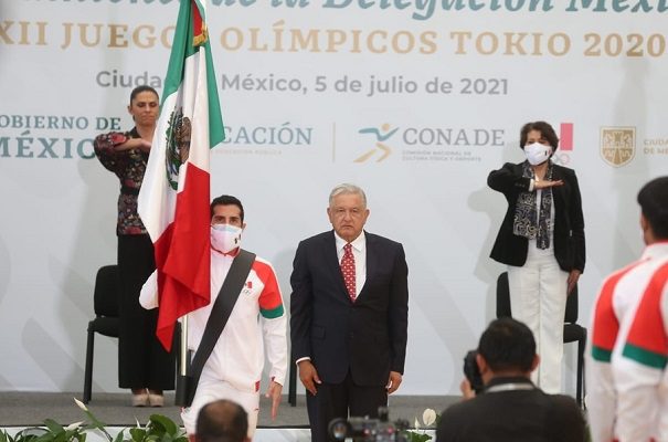 Abanderan a delegación mexicana que irá a los JO de Tokio