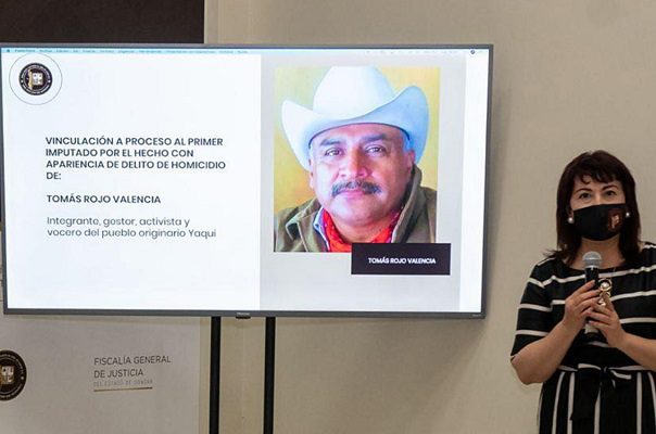 Detienen al presunto asesino de Tomás Rojo, vocero Yaqui
