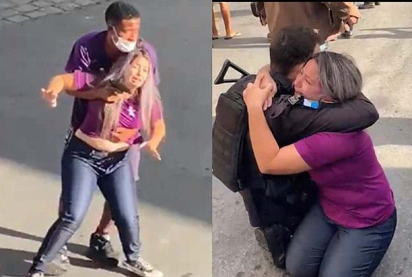 Abaten a ladrón que tomó rehén en plena calle, en Brasil #VIDEOS