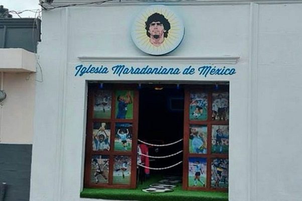 Crean la primera iglesia mexicana dedicada a Diego Armando Maradona