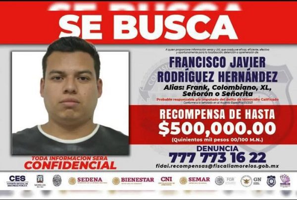 Gobierno de Morelos ofrece 500 mil pesos por información sobre “El Frank”, líder en el CJNG