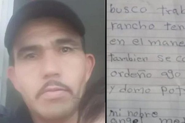 Ángel hizo su currículum a mano y recibió más de 30 ofertas de empleo