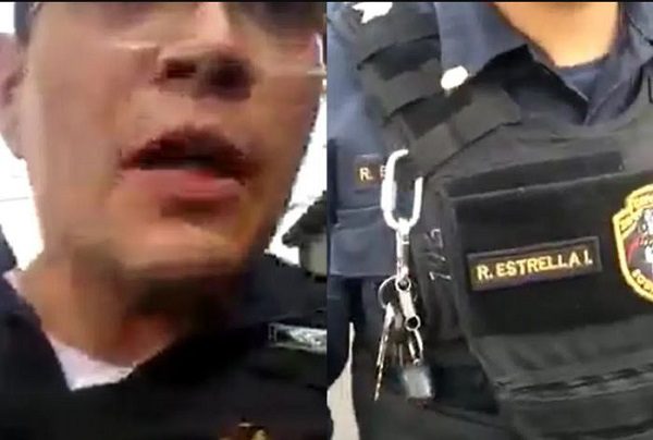 Policías detienen a joven que les reclamó por haber tirado basura #VIDEO