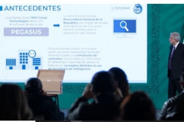 Los gobiernos de Calderón y Peña pagaron a empresas ligadas a Pegasus, revela SSPC