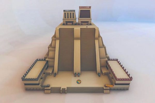 GCDMX alista maqueta monumental del Gran Teocalli en el Zócalo