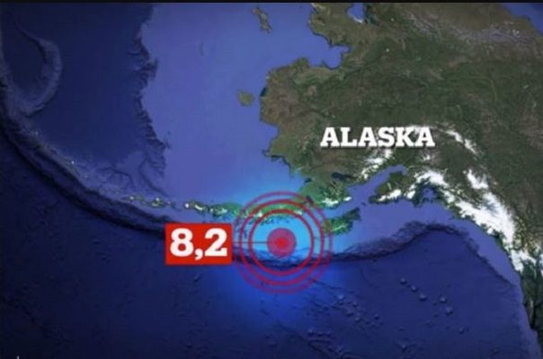 Se registra fuerte sismo de magnitud 8.2 en Alaska