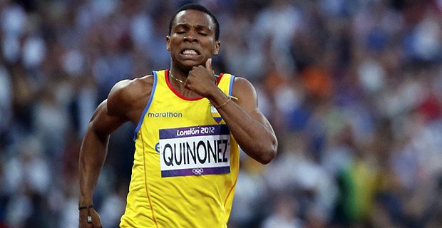 Álex Quiñónez, velocista ecuatoriano, es suspendido un año por dopaje