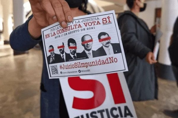 Pesa a fallo en consulta popular, AMLO no descarta juicio contra expresidentes