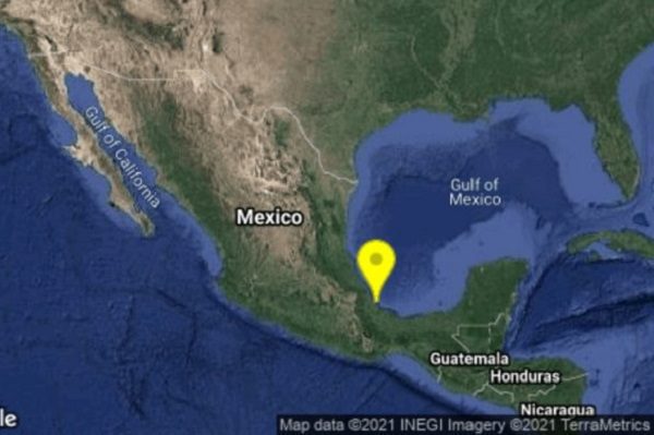 Se registra sismo de magnitud 4.9 en Veracruz durante la madrugada
