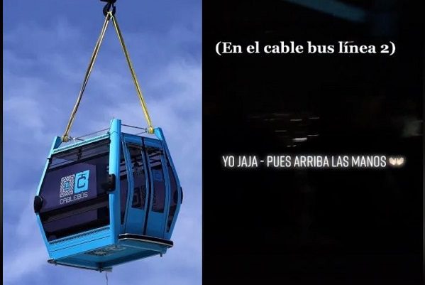 "Arriba las manos": bromean con asalto en Cablebús de Iztapalapa #VIDEO