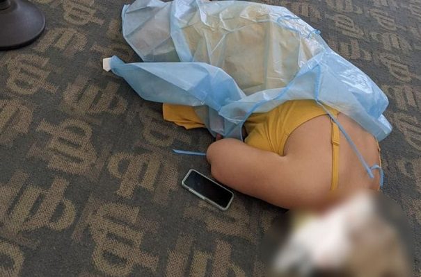 Foto de enfermos de COVID-19 en el piso levanta las alarmas en Florida
