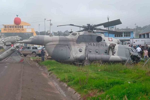 Se desploma helicóptero en el que viajaba el secretario de Gobierno de Veracruz