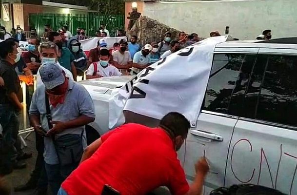 CNTE llama a manifestarse contra AMLO en San Cristóbal de las Casas