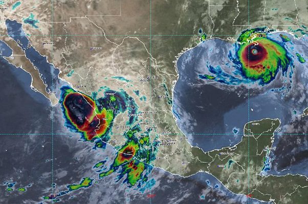 Municipios de Sinaloa en alerta roja por paso del huracán 'Nora'
