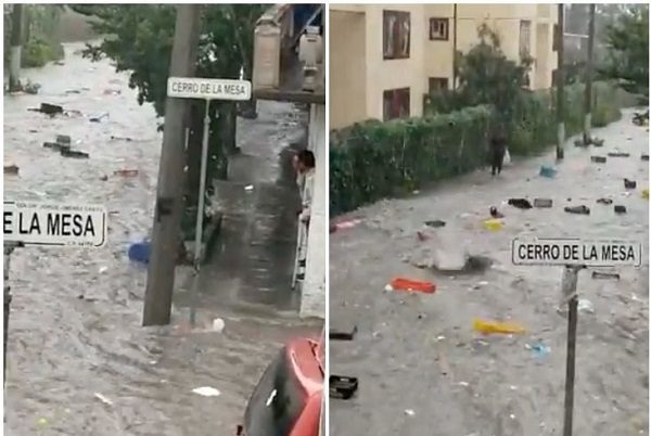 Inundaciones y una mujer desaparecida tras fuertes lluvias en Tlalnepantla #VIDEOS
