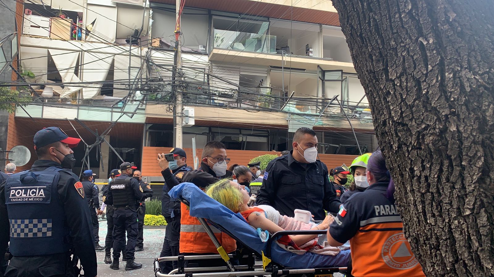 Una persona muere por explosión en Av. Coyoacán