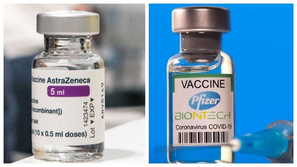 Estudio revela que vacuna Pfizer de eficacia más rápido que AstraZeneca