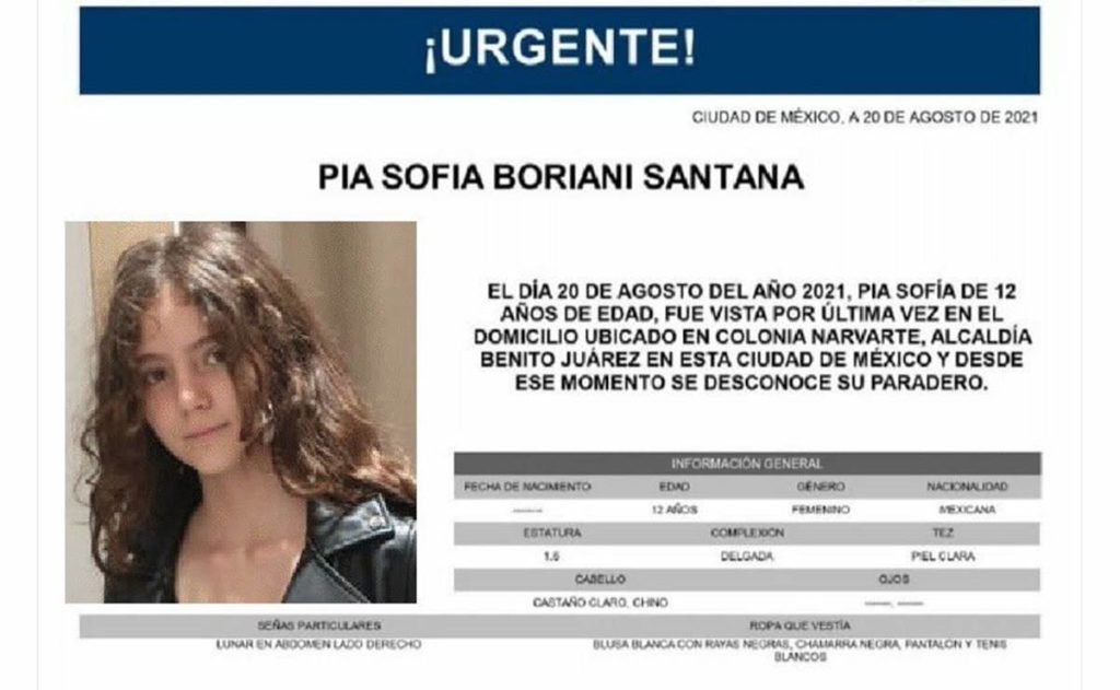 Localizan a Pía Sofía de 12 años con vida, FGJ reporta que fue ausencia voluntaria