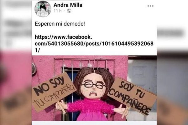 Joven no binaria, viral por frase "compañere", demandaría a piñatería