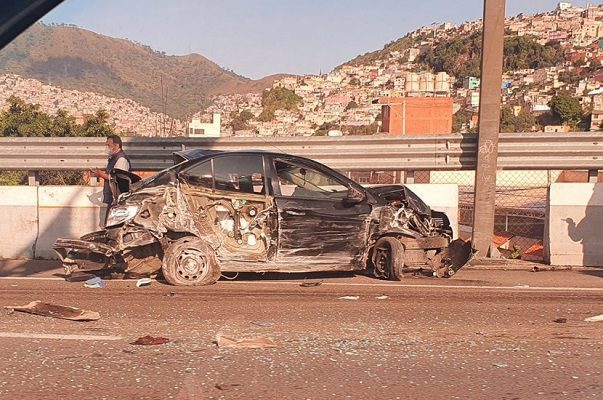 Choque de tráiler contra seis vehículos en la México-Pachuca deja 14 heridos #VIDEOS