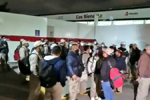 Se manifiesta repartidores de Gas Bienestar a una semana de iniciar operaciones